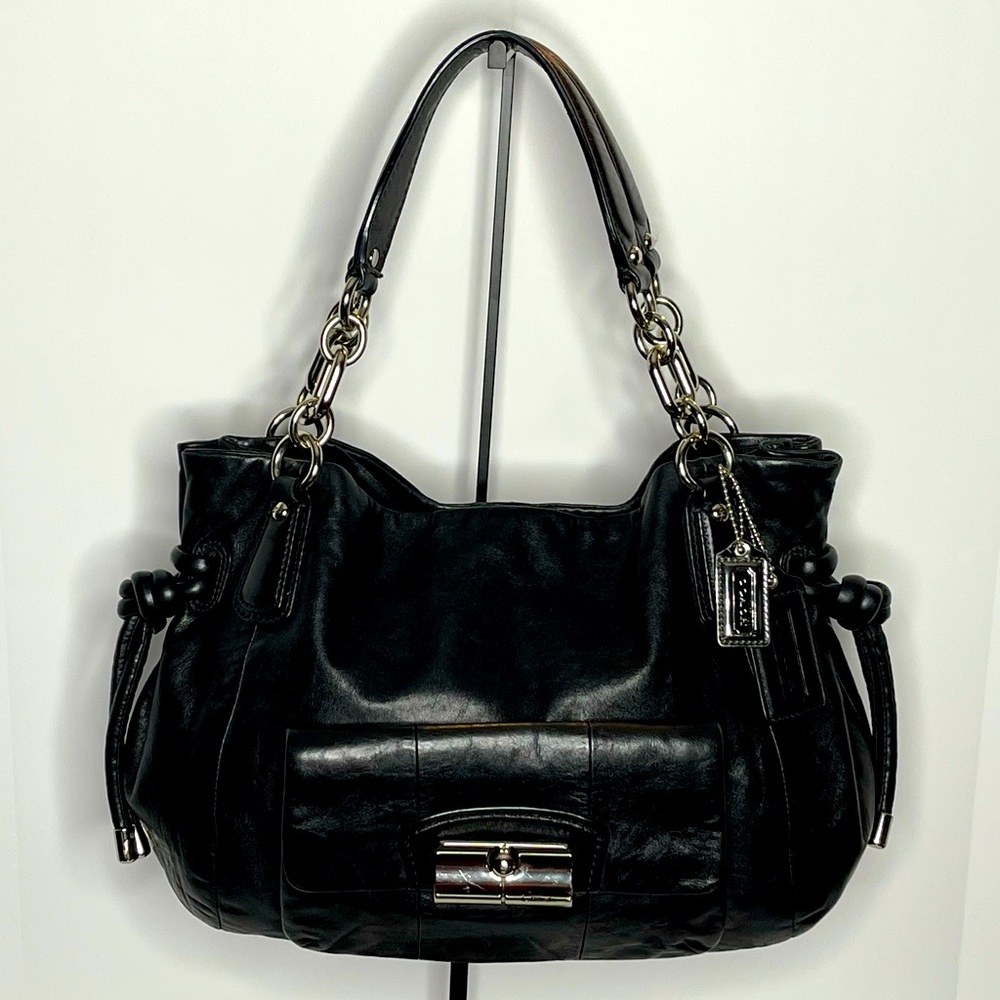 COACH Chain Handled Front Pocket Tote